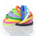 GOGO Thin Silicone Wristbands, Rubber Bracelets, Party Favors